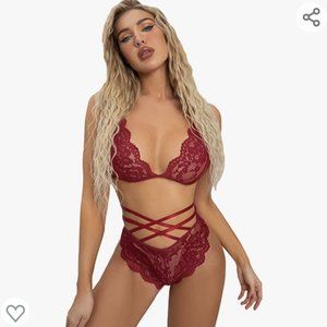 Red lingerie 2 piece